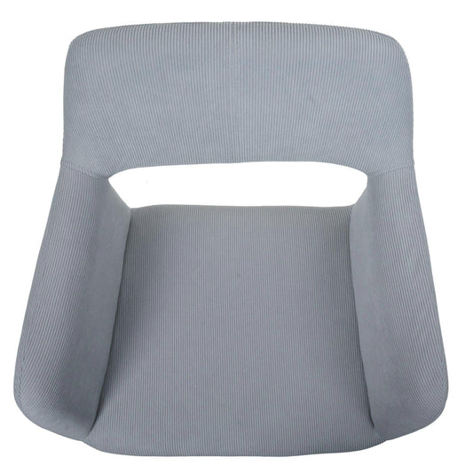 Cosmo Casa - Set van 6 Eetkamerstoelen - Keukenstoel - Gestoffeerde Stoel - Hout - Stoftextielkoord - 400gm - FSC - Lichtgrijs