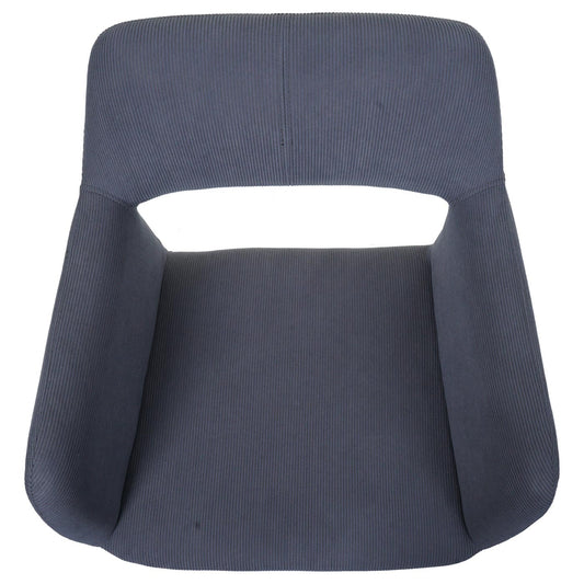 Cosmo Casa - Set van 6 Eetkamerstoelen - Keukenstoel - Gestoffeerde Stoel - Hout - Stoftextielkoord - 400gm - FSC - Donkergrijs