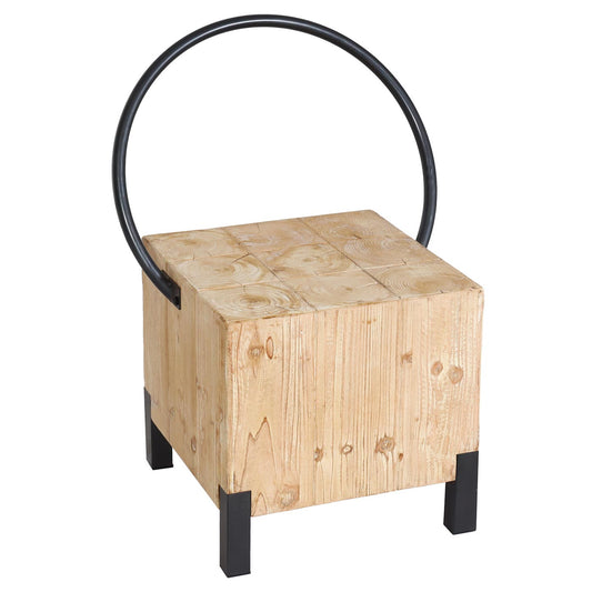 Cosmo Casa - Set van 6 Eetkamerstoelen - Industrieel - Metaal en Hout - Naturel