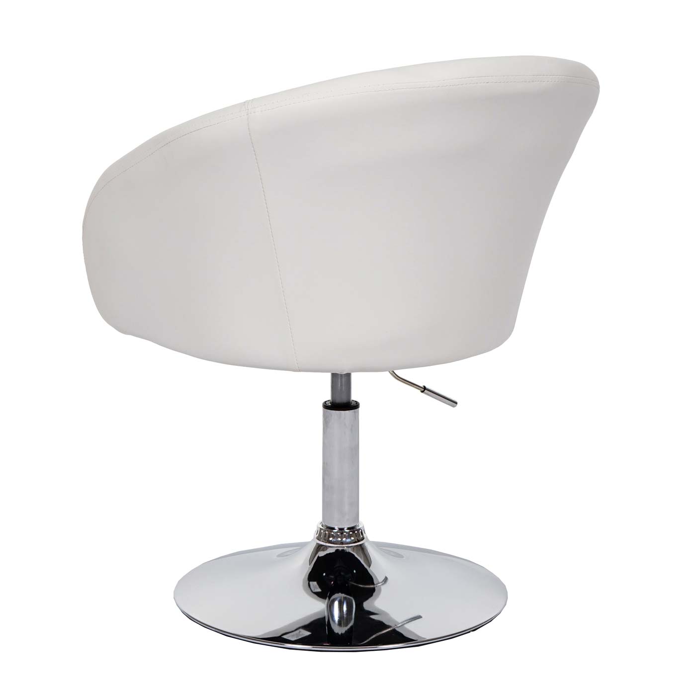 Cosmo Casa - Set van 6 Eetkamerstoelen - Verstelbaar - Kunstleer - Wit