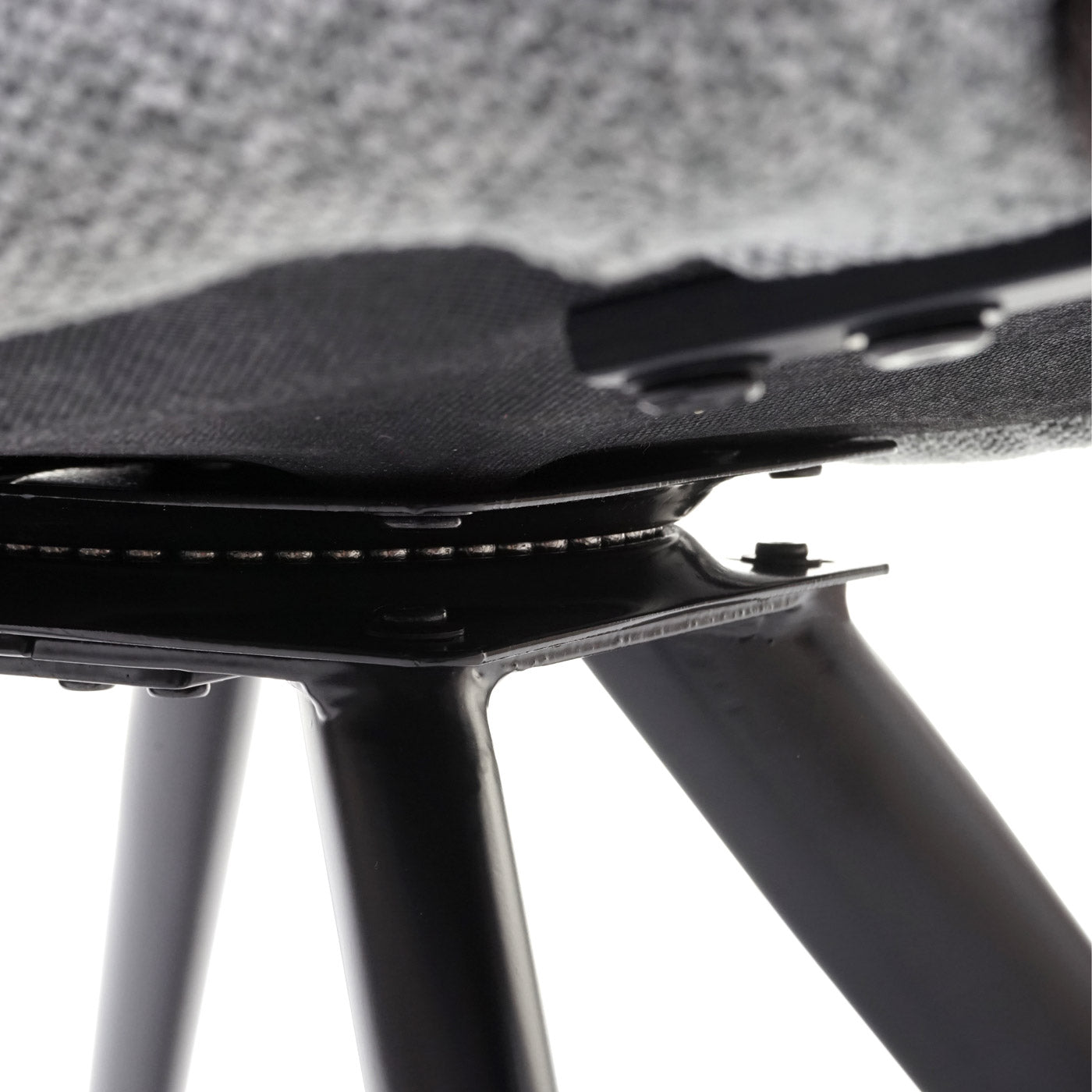 Cosmo Casa - Set van 6 Keukenstoelen - Draaibaar - Textiel - Lichtgrijs & Grijs