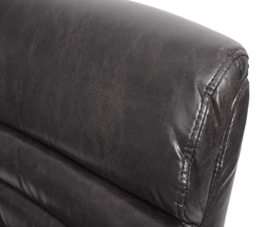 Cosmo Casa - Set van 6 Vergaderstoelen - Suèdelook - Kunstleer & Metaal - Zwart