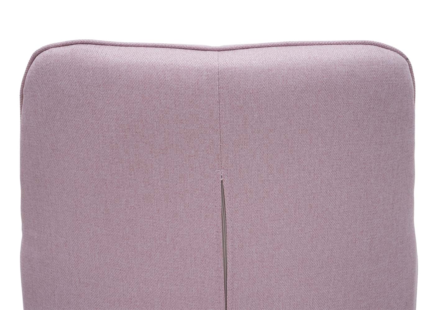 Cosmo Casa - Eetkamerstoelen set van 6 - Met armleuningen - Staal - Roze - Retro design