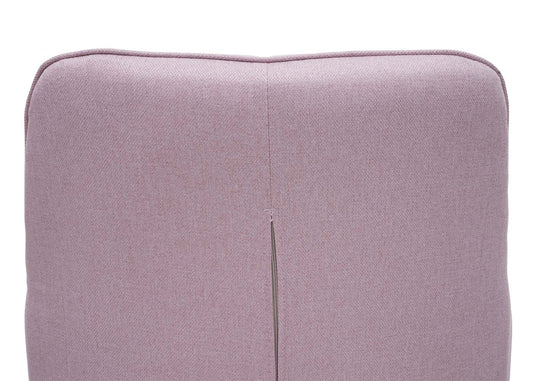 Cosmo Casa - Eetkamerstoelen set van 6 - Met armleuningen - Staal - Roze - Retro design