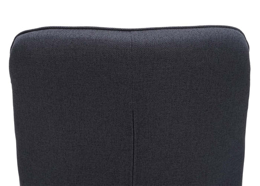 Cosmo Casa - Eetkamerstoelen set van 6 - Met armleuningen - Staal - Donkergrijs - Retro design