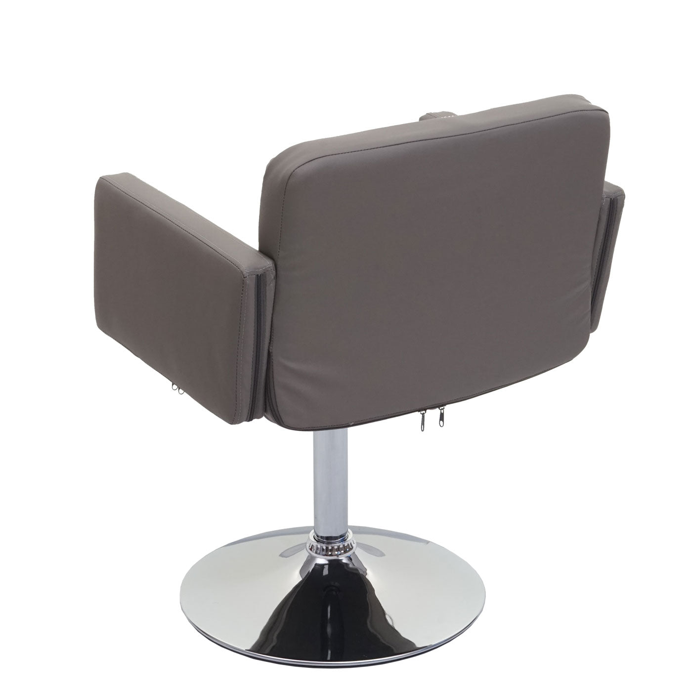 Cosmo Casa - Set van 6 Eetkamerstoelen - Draaibare Keukenstoelen - Imitatieleer - Taupegrijs