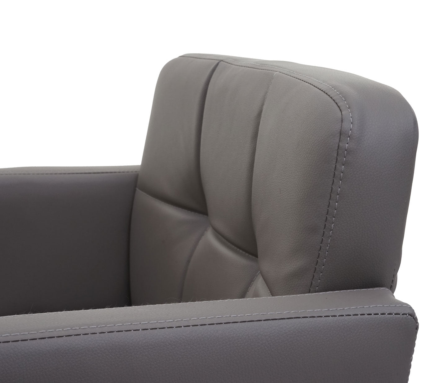 Cosmo Casa - Set van 6 Eetkamerstoelen - Draaibare Keukenstoelen - Imitatieleer - Taupegrijs