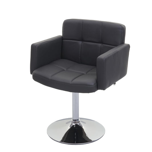 Cosmo Casa - Set van 6 Eetkamerstoelen - Draaibare Keukenstoelen - Kunstleer - Grijs