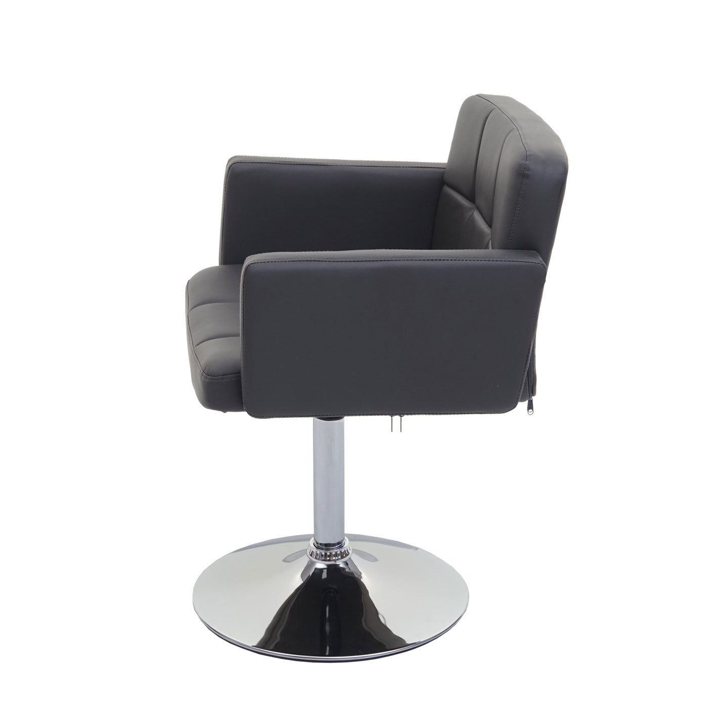 Cosmo Casa - Set van 6 Eetkamerstoelen - Draaibare Keukenstoelen - Kunstleer - Grijs