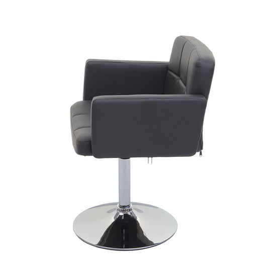 Cosmo Casa - Set van 6 Eetkamerstoelen - Draaibare Keukenstoelen - Kunstleer - Grijs