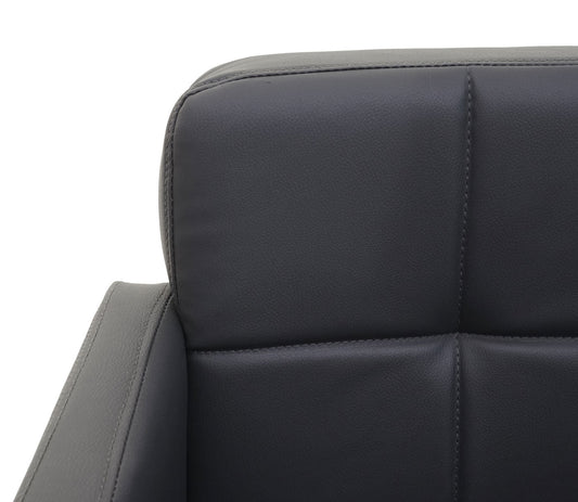 Cosmo Casa - Set van 6 Eetkamerstoelen - Draaibare Keukenstoelen - Kunstleer - Grijs