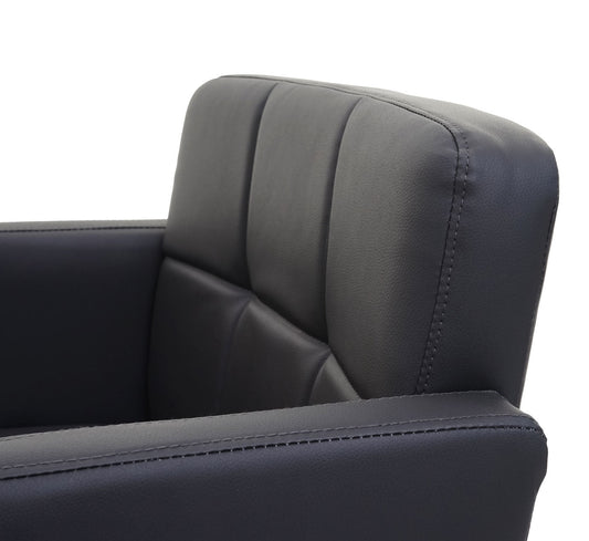 Cosmo Casa - Set van 6 Eetkamerstoelen - Draaibare Keukenstoelen - Kunstleer - Grijs