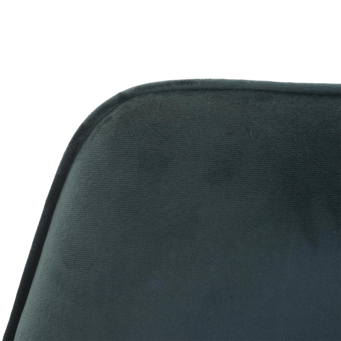 Cosmo Casa - Set van 6 Eetkamerstoelen - Keukenstoelen met Armleuningen - Fluweel - Groen - Zwarte Poten