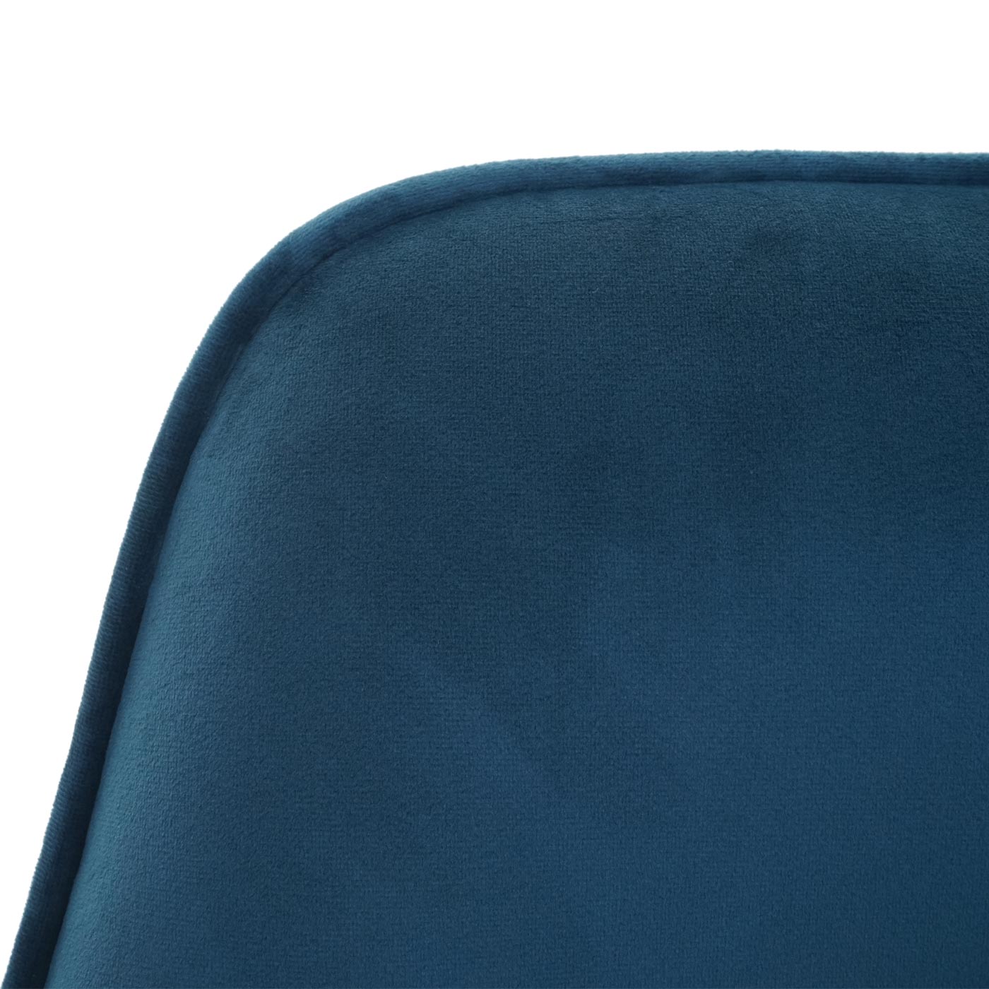 Cosmo Casa - Set van 6 Eetkamerstoelen - Keukenstoelen met Armleuningen - Fluweel - Turquoiseblauw - Zwarte Poten