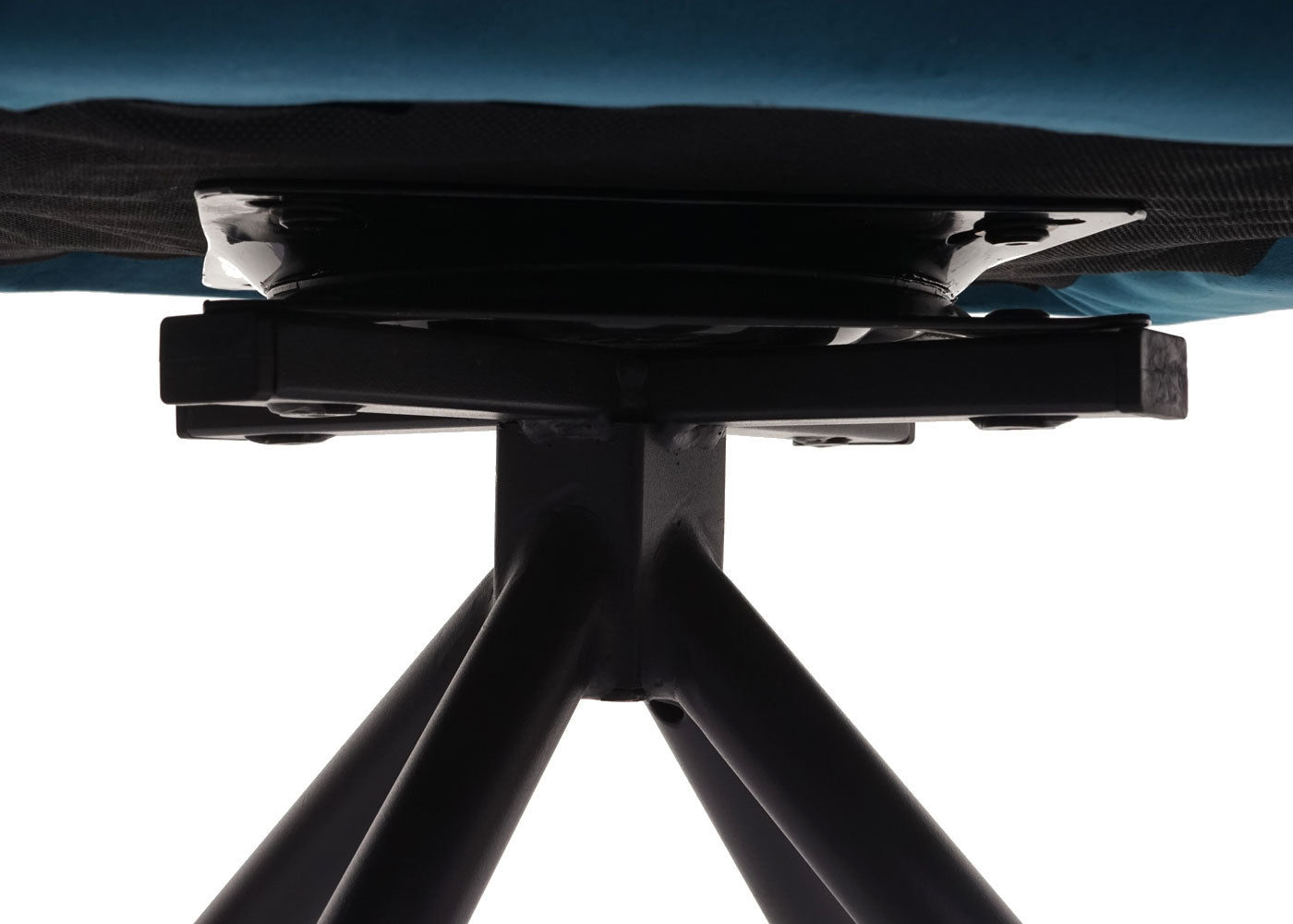 Cosmo Casa - Set van 6 Eetkamerstoelen - Keukenstoelen met Armleuningen - Fluweel - Turquoiseblauw - Zwarte Poten