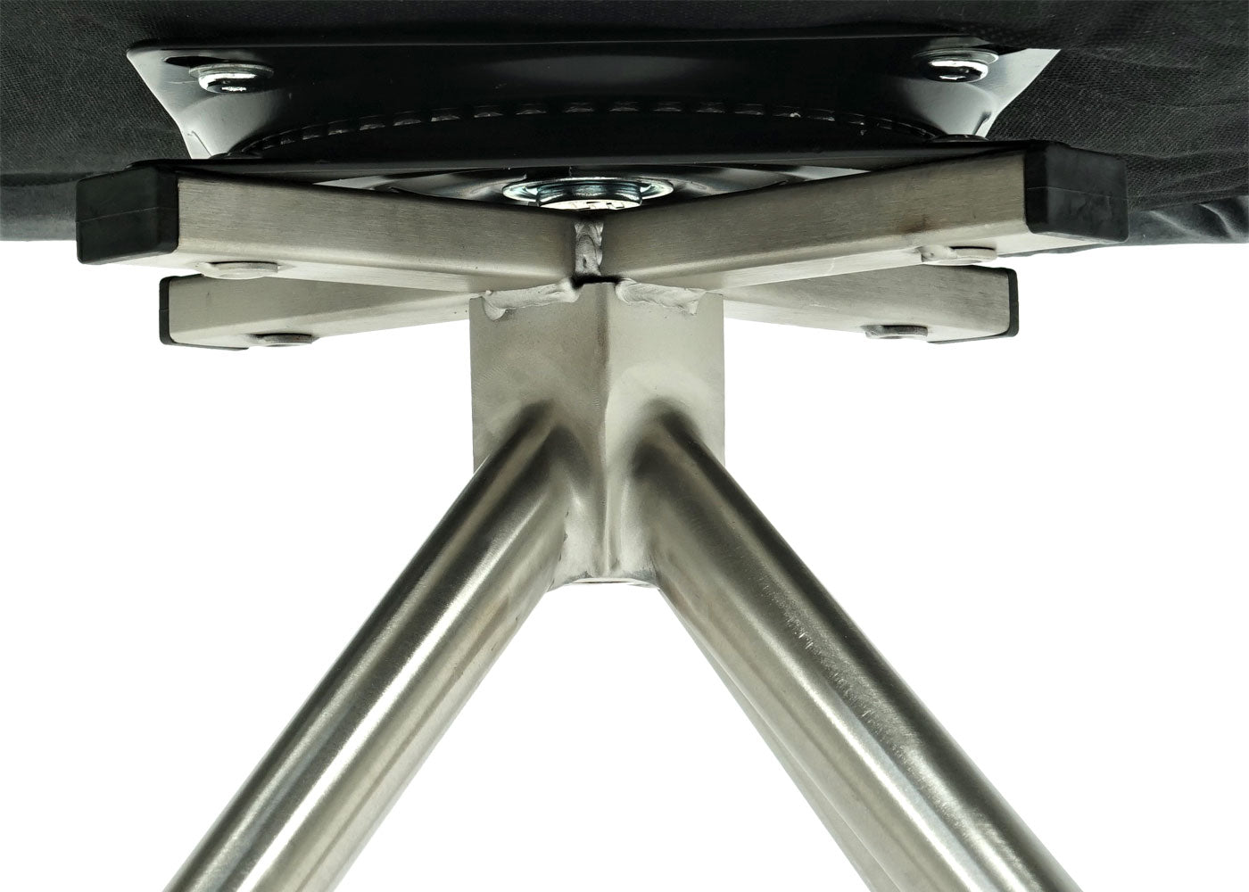 Cosmo Casa - Set van 6 Eetkamerstoelen - Automatisch positionerend - Fluweel - Donkergrijs & RVS