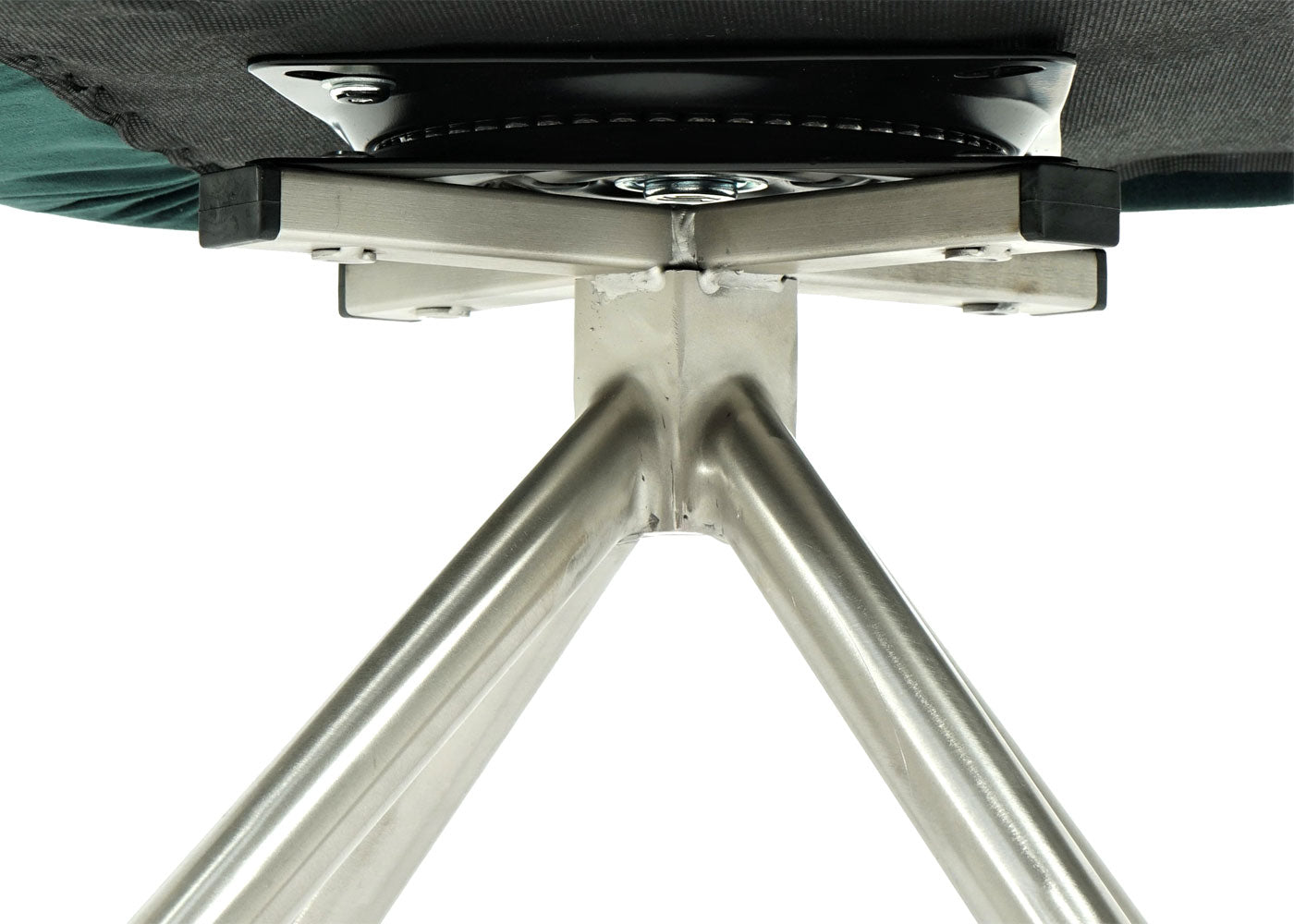 Cosmo Casa - Set van 6 Eetkamerstoelen - Automatisch positionerend - Fluweel - Groen & RVS