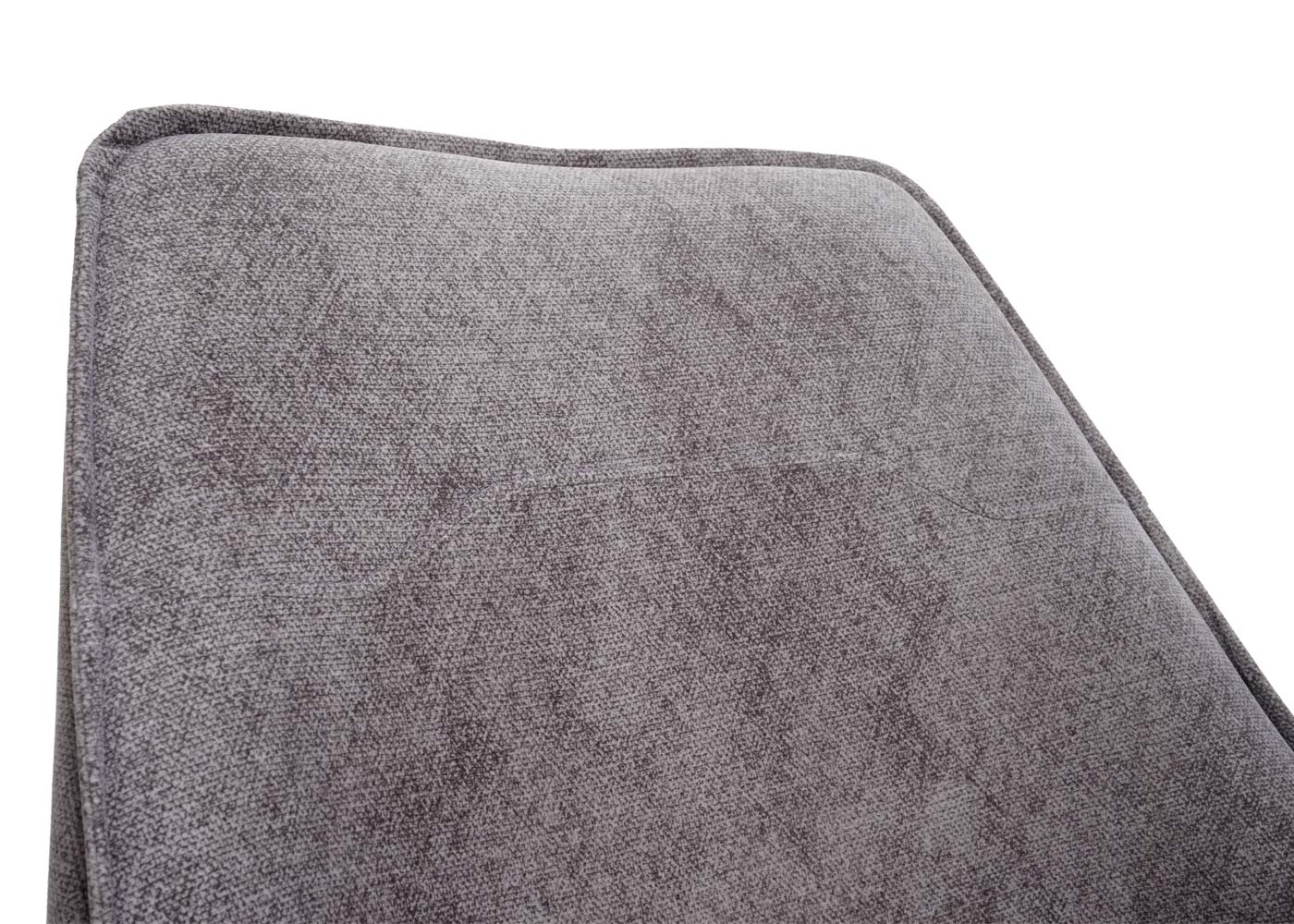 Cosmo Casa - Set van 6 Eetkamerstoelen - Armleuningen - Metaal & Textiel - Donkergrijs