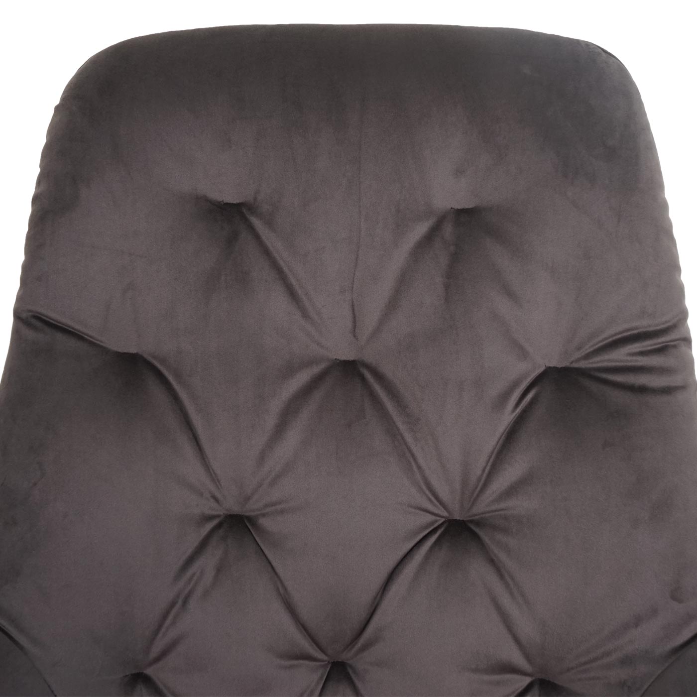 Cosmo Casa - Set van 6 Eetkamerstoelen - Gestoffeerd - Fluweel & Metaal - Lichtbruin