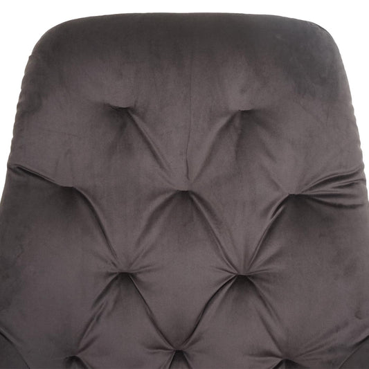 Cosmo Casa - Set van 6 Eetkamerstoelen - Gestoffeerd - Fluweel & Metaal - Lichtbruin