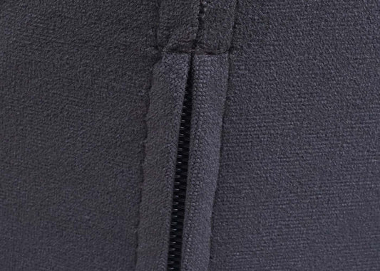 Cosmo Casa - Set van 6 Eetkamerstoelen - Draaibaar - Textiel - Grijs