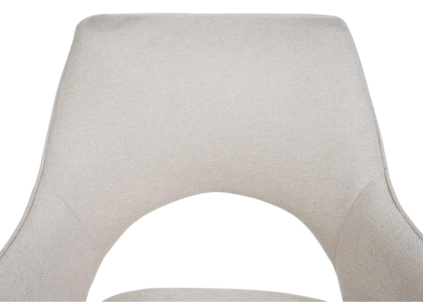 Cosmo Casa - Set van 6 Eetkamerstoelen - Swivel - Textiel - Crème