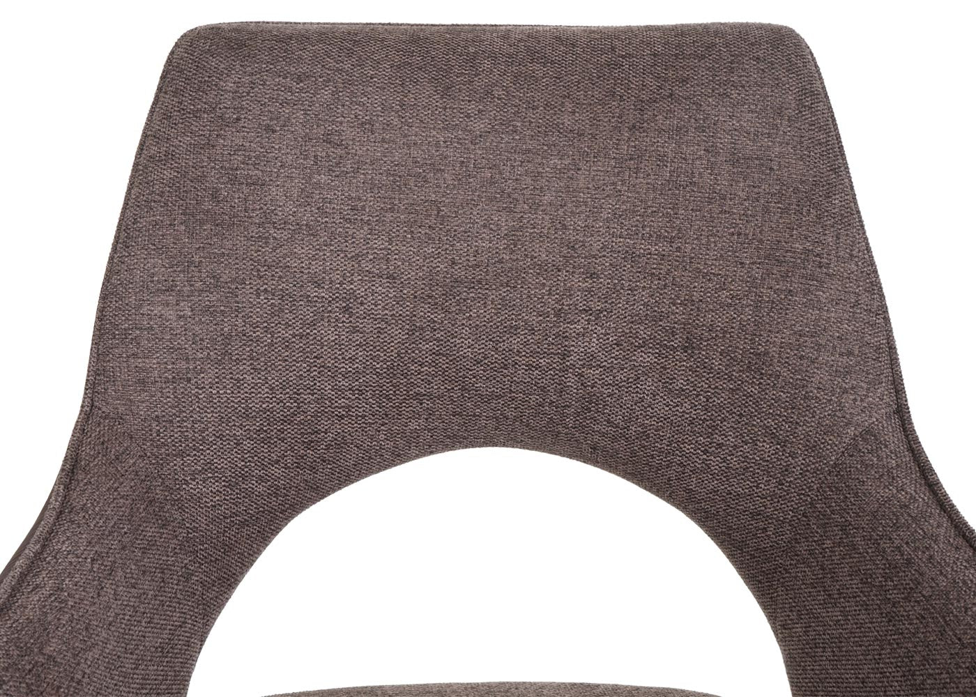 Cosmo Casa - Set van 6 Eetkamerstoelen - Swivel - Textiel - Bruin-Donkerbruin