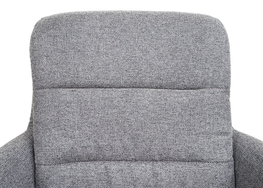 Cosmo Casa - Set van 6 Eetkamerstoelen - Swivel - Textiel - Grijs-Donkergrijs