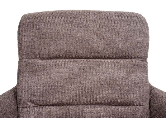 Cosmo Casa - Set van 6 Eetkamerstoelen - Swivel - Textiel - Bruin-Donkerbruin