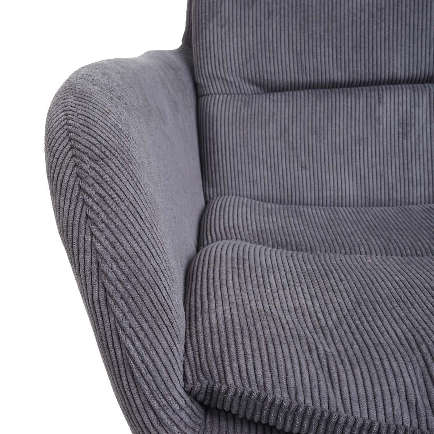 Cosmo Casa - Set van 6 Eetkamerstoelen - Swivel - Snoerlook - Grijs