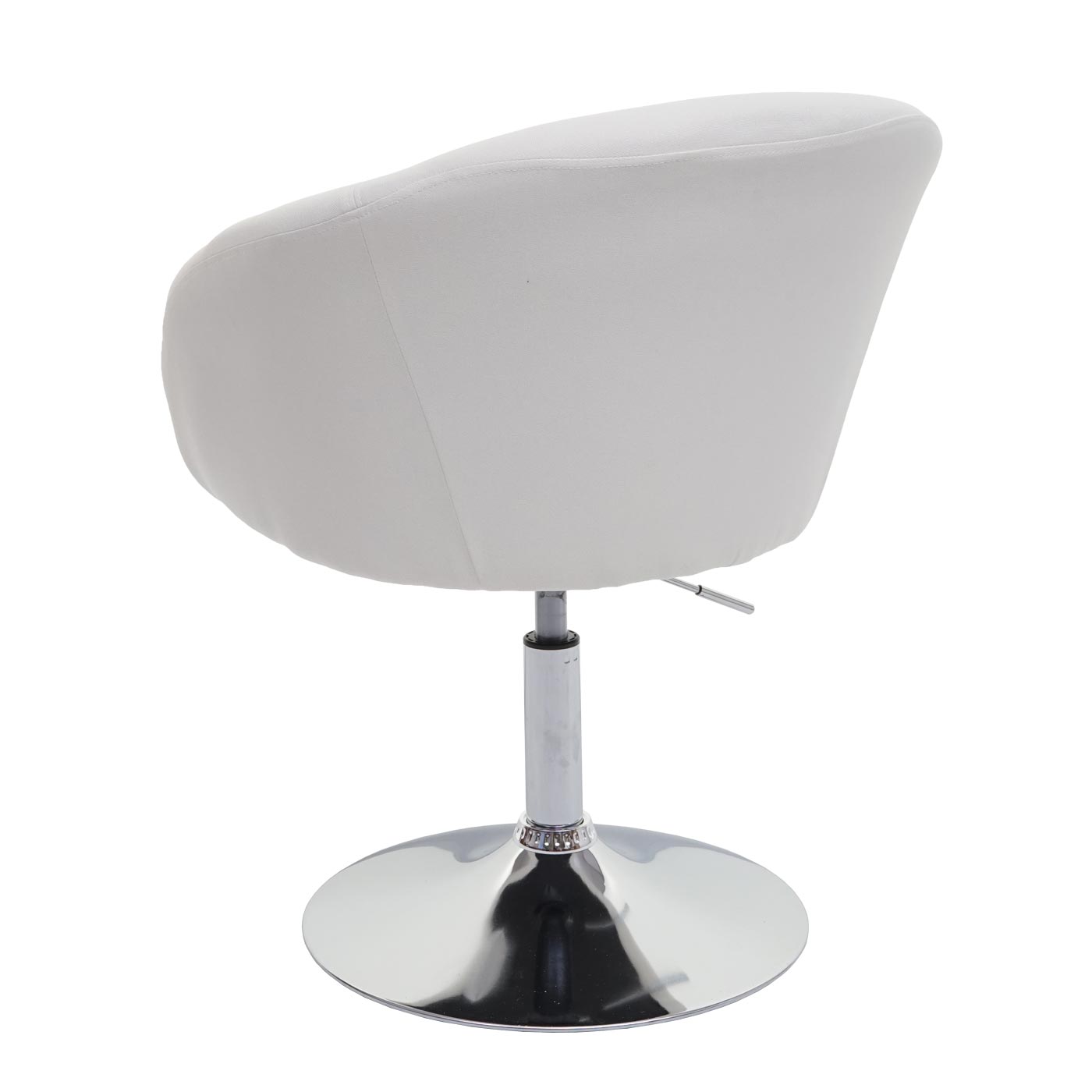 Cosmo Casa - Set van 6 Eetkamerstoelen - Verstelbaar - Textiel - Crème-Wit