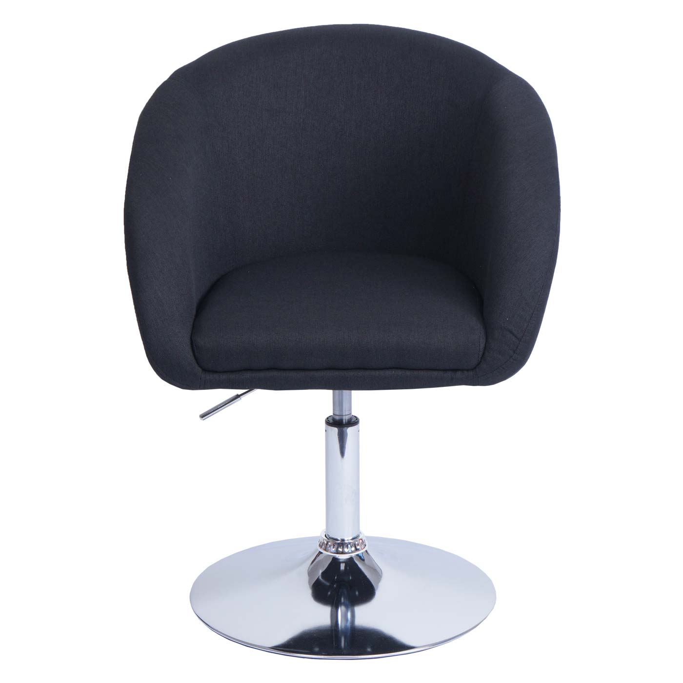 Cosmo Casa - Set van 6 Eetkamerstoelen - Verstelbaar - Textiel - Antraciet