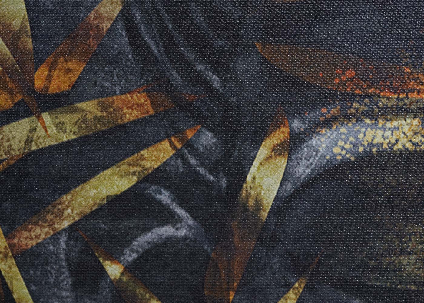 Cosmo Casa - Wanddecoratie - LED-Canvasfoto - Verlichte Foto - Boeddha - Zwart