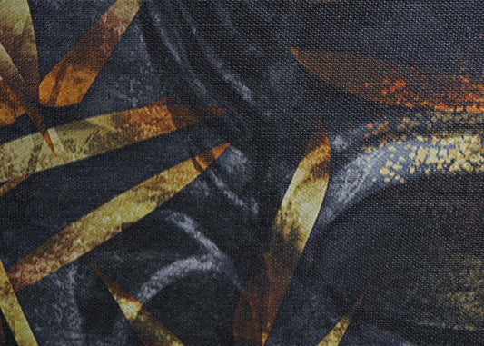 Cosmo Casa - Wanddecoratie - LED-Canvasfoto - Verlichte Foto - Boeddha - Zwart