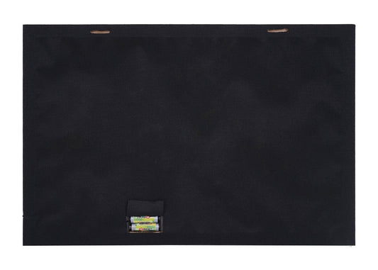 Cosmo Casa - Wanddecoratie - LED-Canvasfoto - Verlichte Foto - Boeddha - Zwart