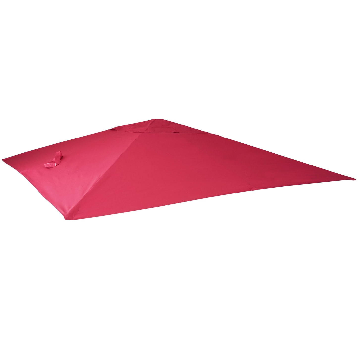 Cosmo Casa - Vervanghoes - Luxe zweefparasol - Polyester - Bordeauxrood - 3×3 m (Ø 4,24 m) - 2,7 kg
