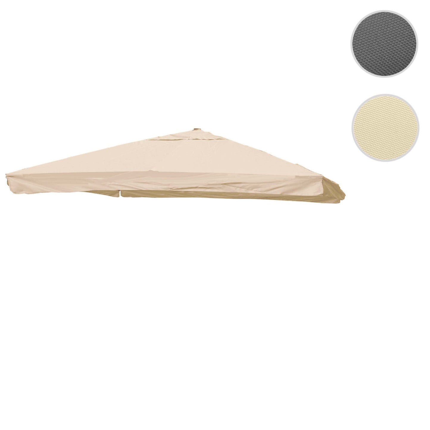 Cosmo Casa - Vervanghoes - Met flap - Polyester - Crème - 3×4 m (Ø 5 m) - 4 kg