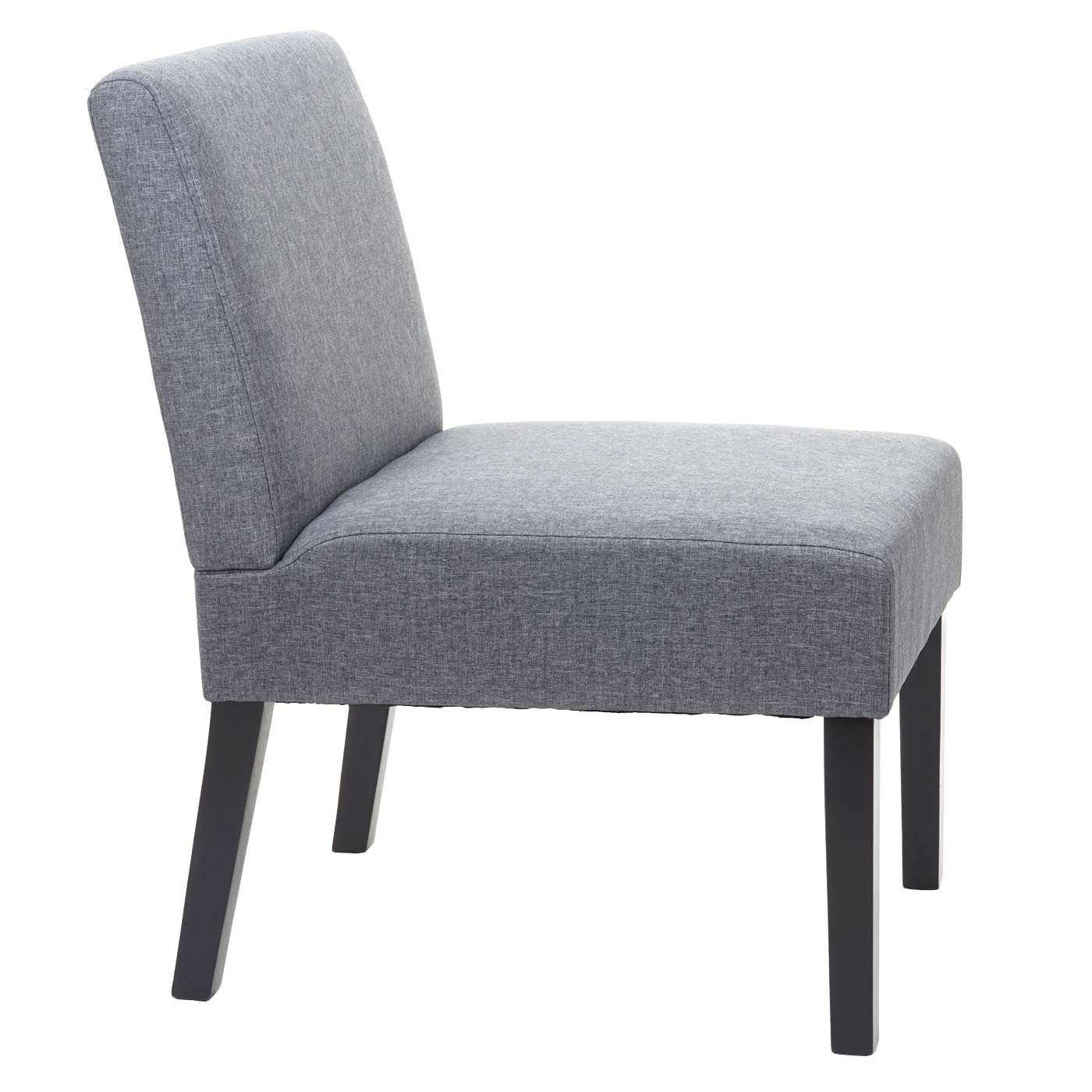 Cosmo Casa - Set van 2 Eetkamerstoelen - Lounge - Textiel - Donkergrijs