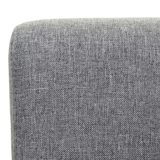 Cosmo Casa - Set van 2 Eetkamerstoelen - Lounge - Textiel - Donkergrijs