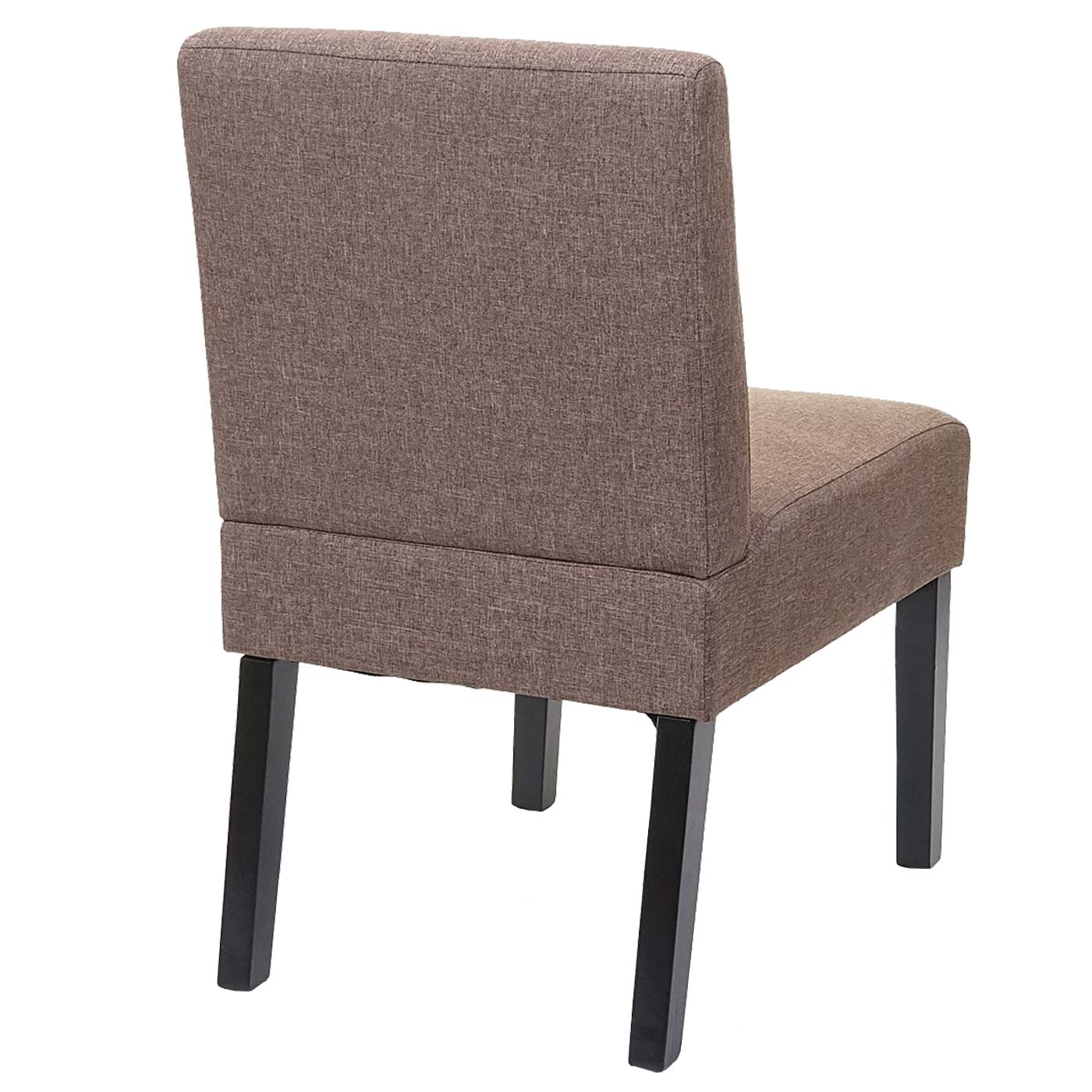 Cosmo Casa - Set van 2 Eetkamerstoelen - Lounge - Textiel - Bruin