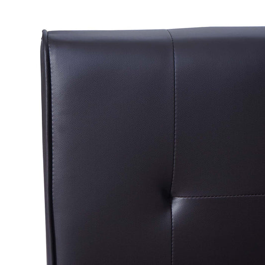 Cosmo Casa - 3-zitsbank - Bekerhouder - Kunstleer - Bruin - 97×166 cm