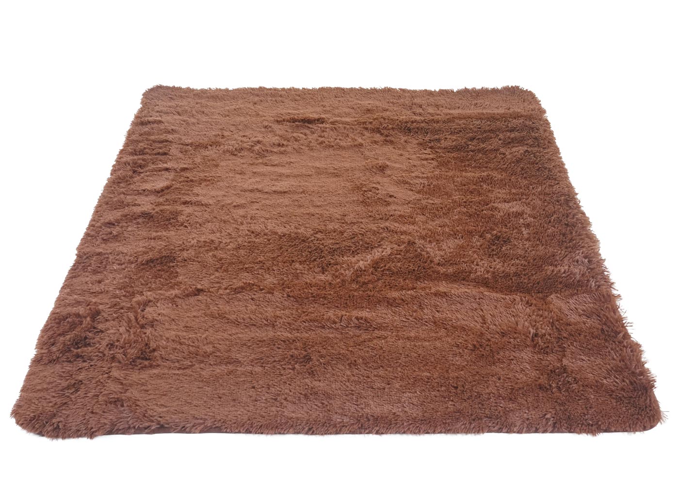 Cosmo Casa - Tapijt - Shaggy Runner - Textiel - Donkerbruin - 160×120 cm