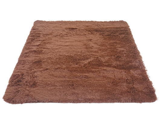 Cosmo Casa - Tapijt - Shaggy Runner - Textiel - Donkerbruin - 160×120 cm