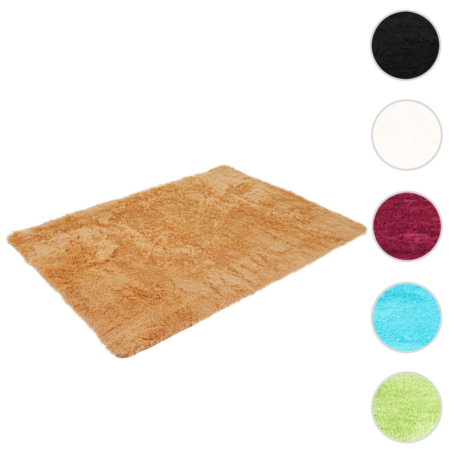 Cosmo Casa - Tapijt - Shaggy Runner - Textiel - Bruin - 160×120 cm
