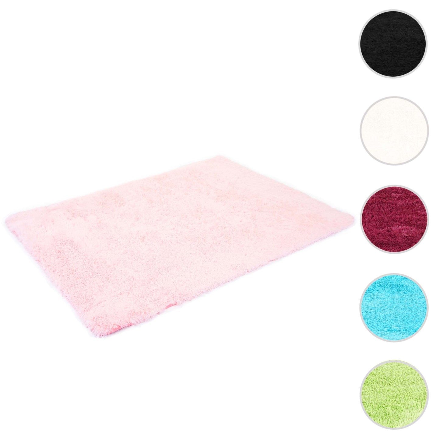 Cosmo Casa - Tapijt - Shaggy Runner - Textiel - Roze - 200×140 cm