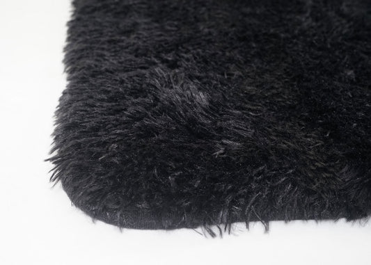 Cosmo Casa - Tapijt - Fluffy Soft - Textiel - Zwart - 230×160 cm