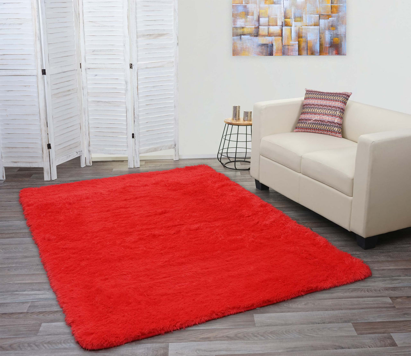 Cosmo Casa - Tapijt - Dikke Pool - Textiel - Rood - 230×160 cm