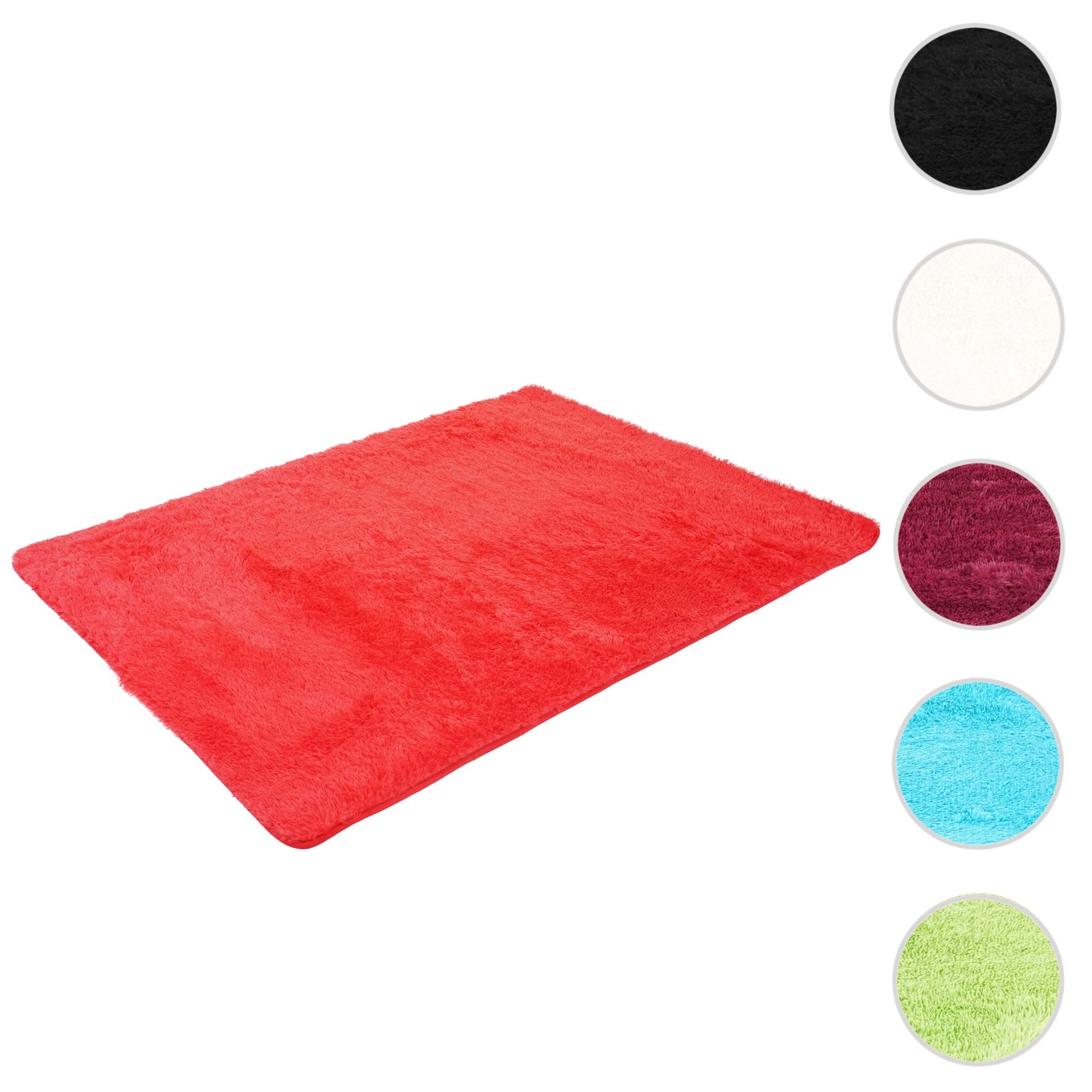 Cosmo Casa - Tapijt - Dikke Pool - Textiel - Rood - 230×160 cm