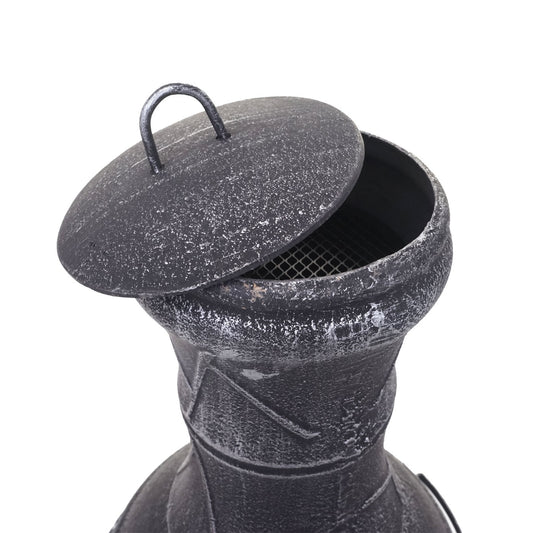 Cosmo Casa - Terraskachel - Vuurkorf - Gietijzer - 11,7 kg - 91×42×42 cm