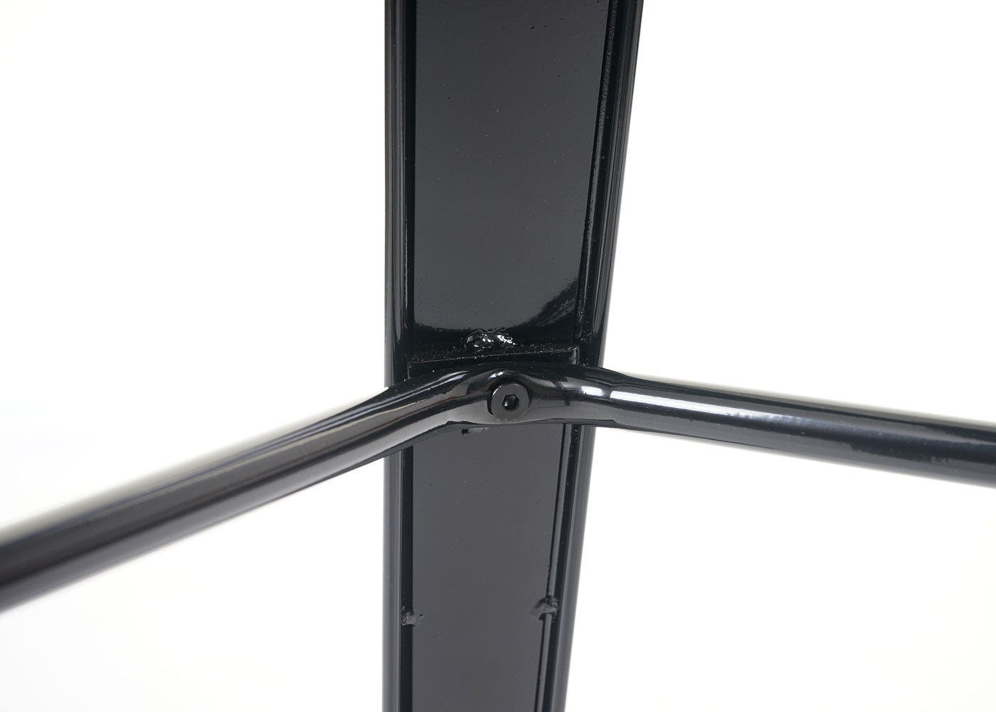 Cosmo Casa - Hoge tafel - Bistrotafel - Metaal & Hout - Zwart - 107×60×60 cm